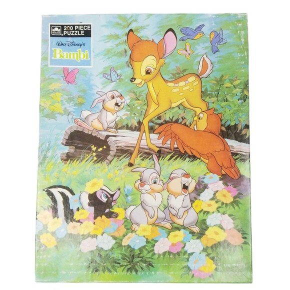 Vtg Golden Disney Bambi Jigsaw Puzzle 200 Pc - Picture 1 of 9